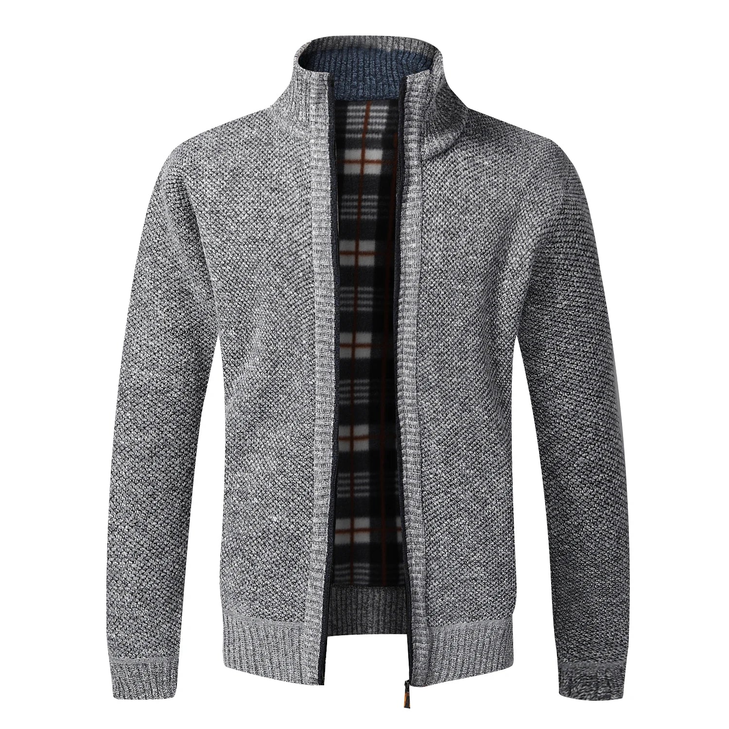 Men's Full Zip Knitted Cardigan Sweater — Classic Casual Knitwear