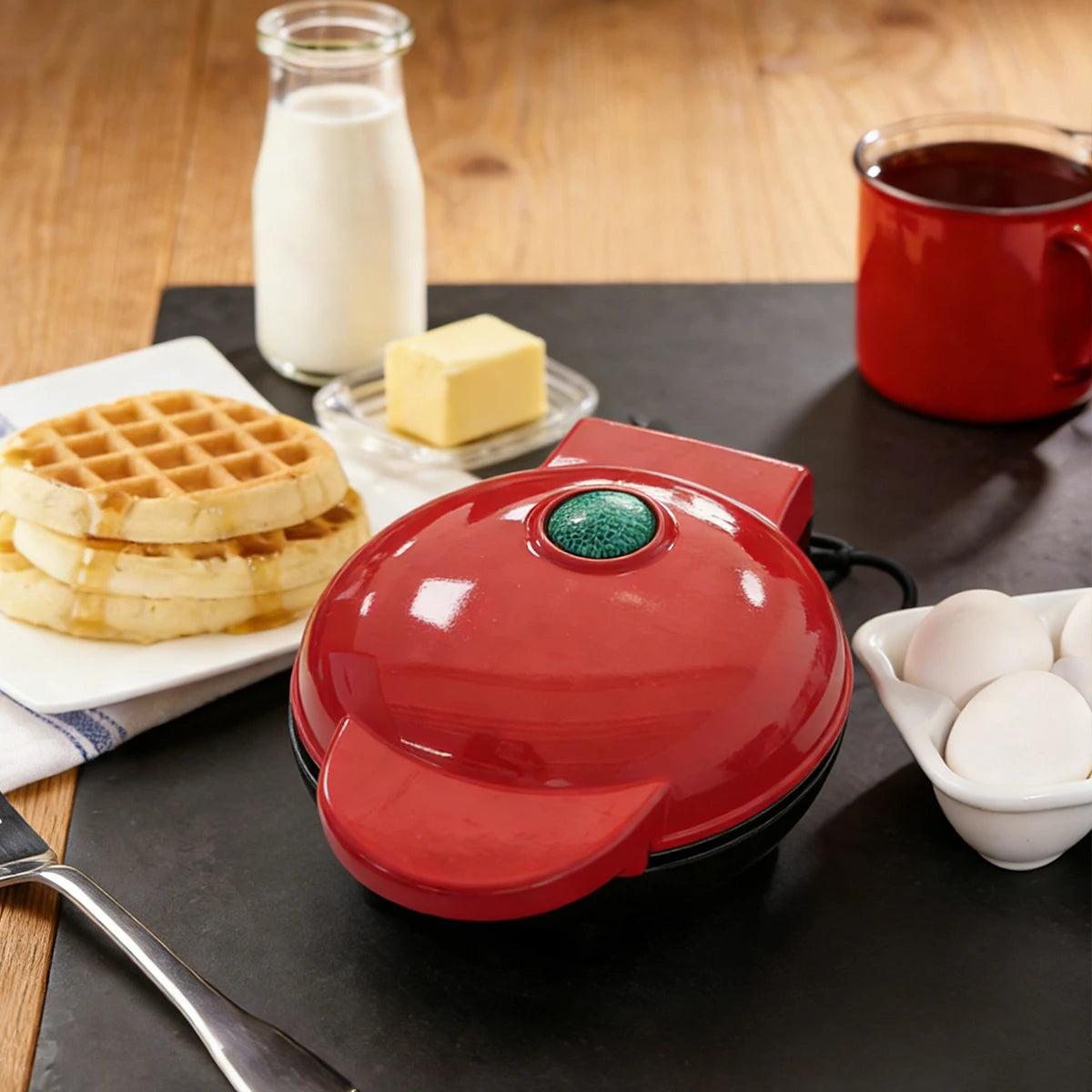 Mini Waffle & Sandwich Cake Baking Machine — Fully Automatic Multifunctional Electric Pan
