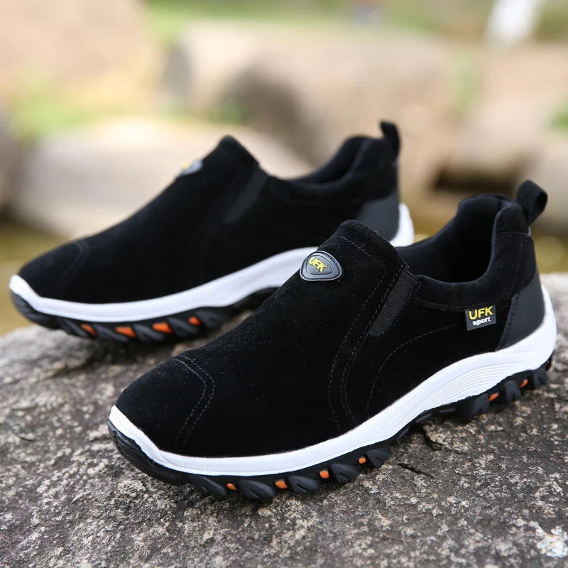 Men's Mesh-Lined Slip-On Casual Sneakers