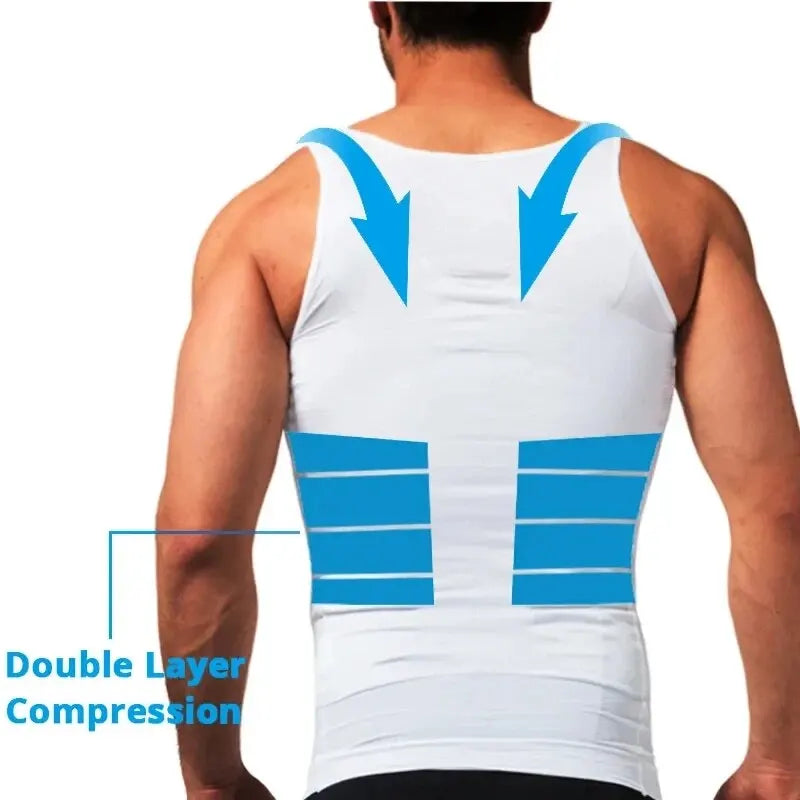 Men's Slimming Compression Waist Trainer Tank Top