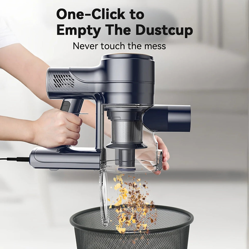 INSE I8 Corded Stick Vacuum Cleaner — 25KPa 600W 6-in-1 Lightweight Handheld for Carpet & Pet Hair, Free-Stand Design