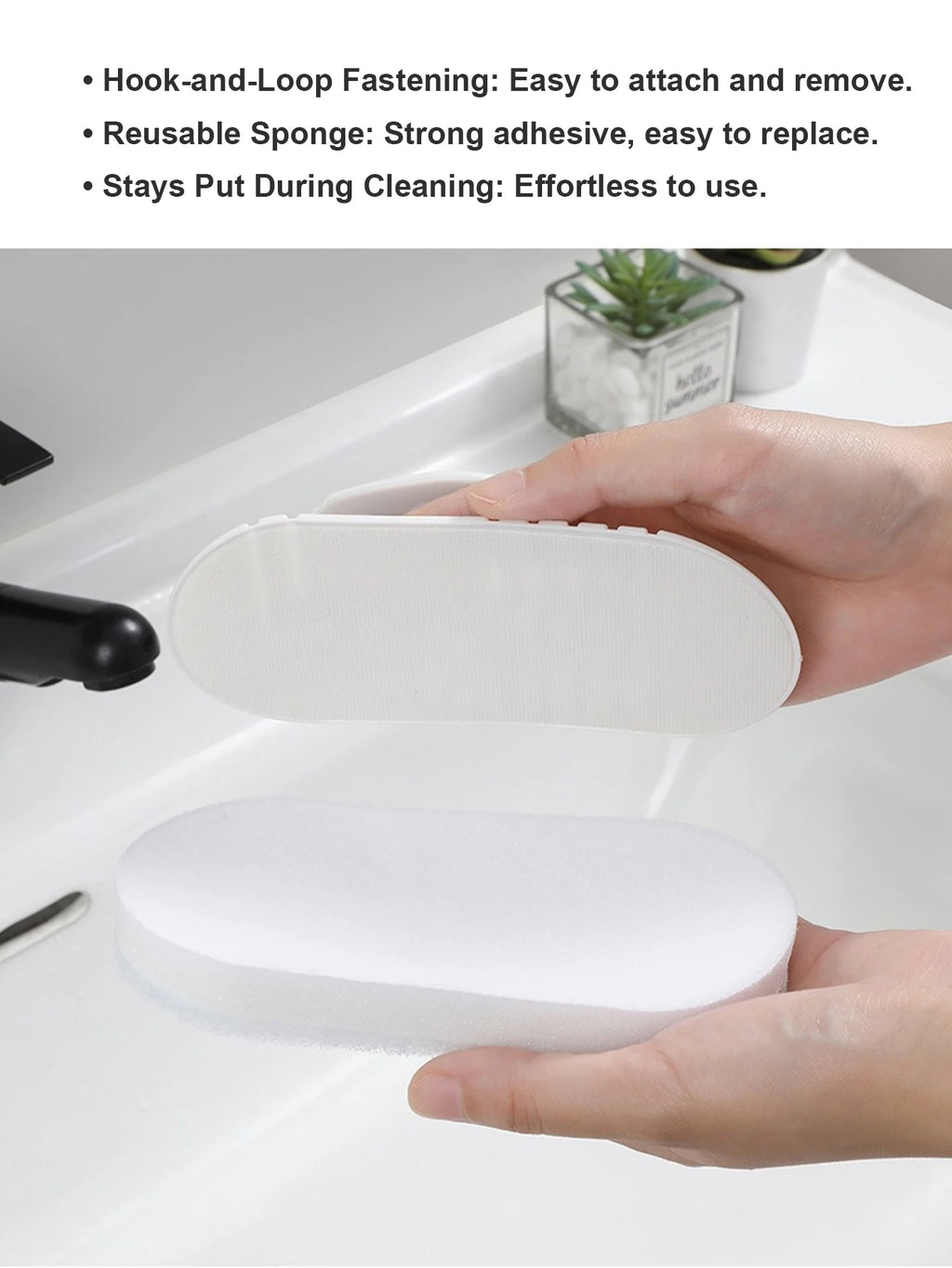 Flexible Bendable Cleaning Brush — Sponge Scrubber for Hard-to-Reach Areas