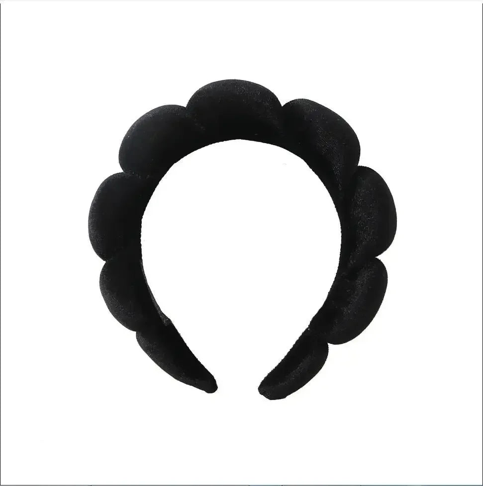 Puffy Spa Headband & Wristbands Set — 3 Pack