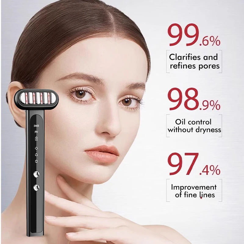 miitina Red Light Eye & Neck Massager Wand – EMS Anti-Wrinkle, Dark Circle & Skin Tightening Beauty Device