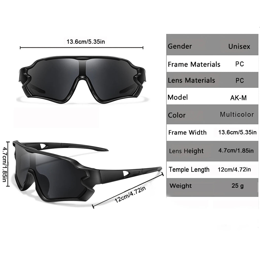 Kids UV400 Cycling Sunglasses — Ages 9–15