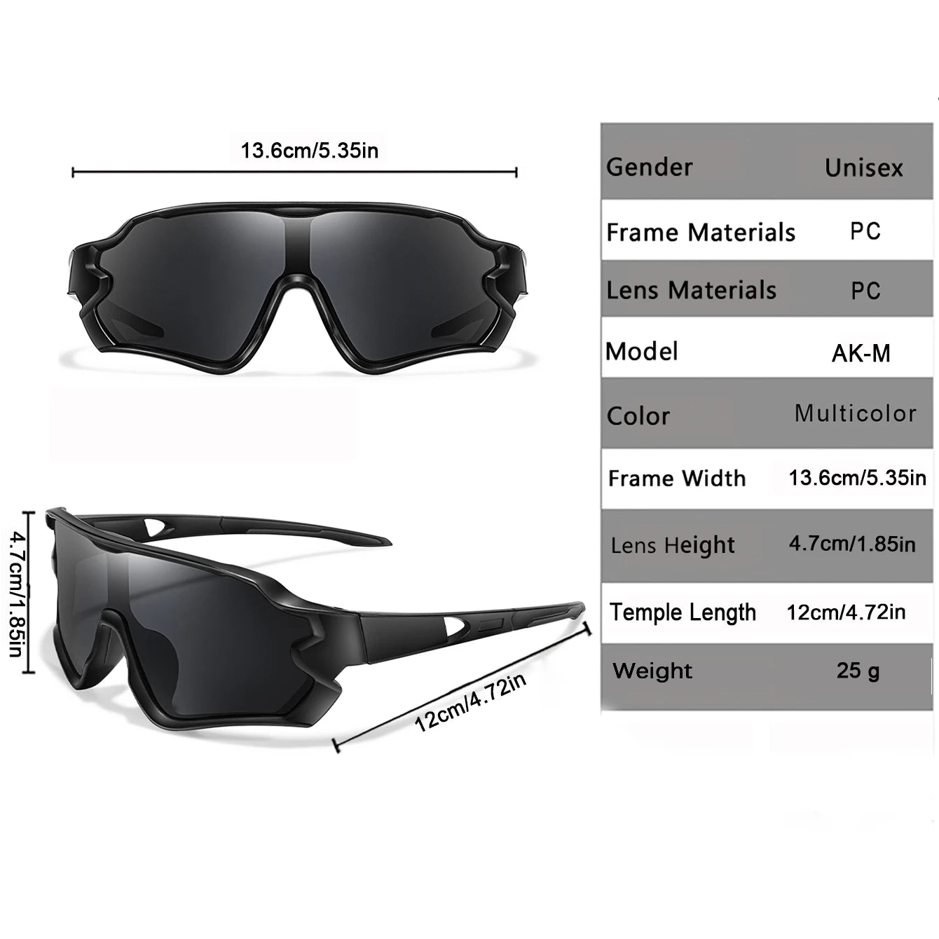 Kids UV400 Cycling Sunglasses — Ages 9–15