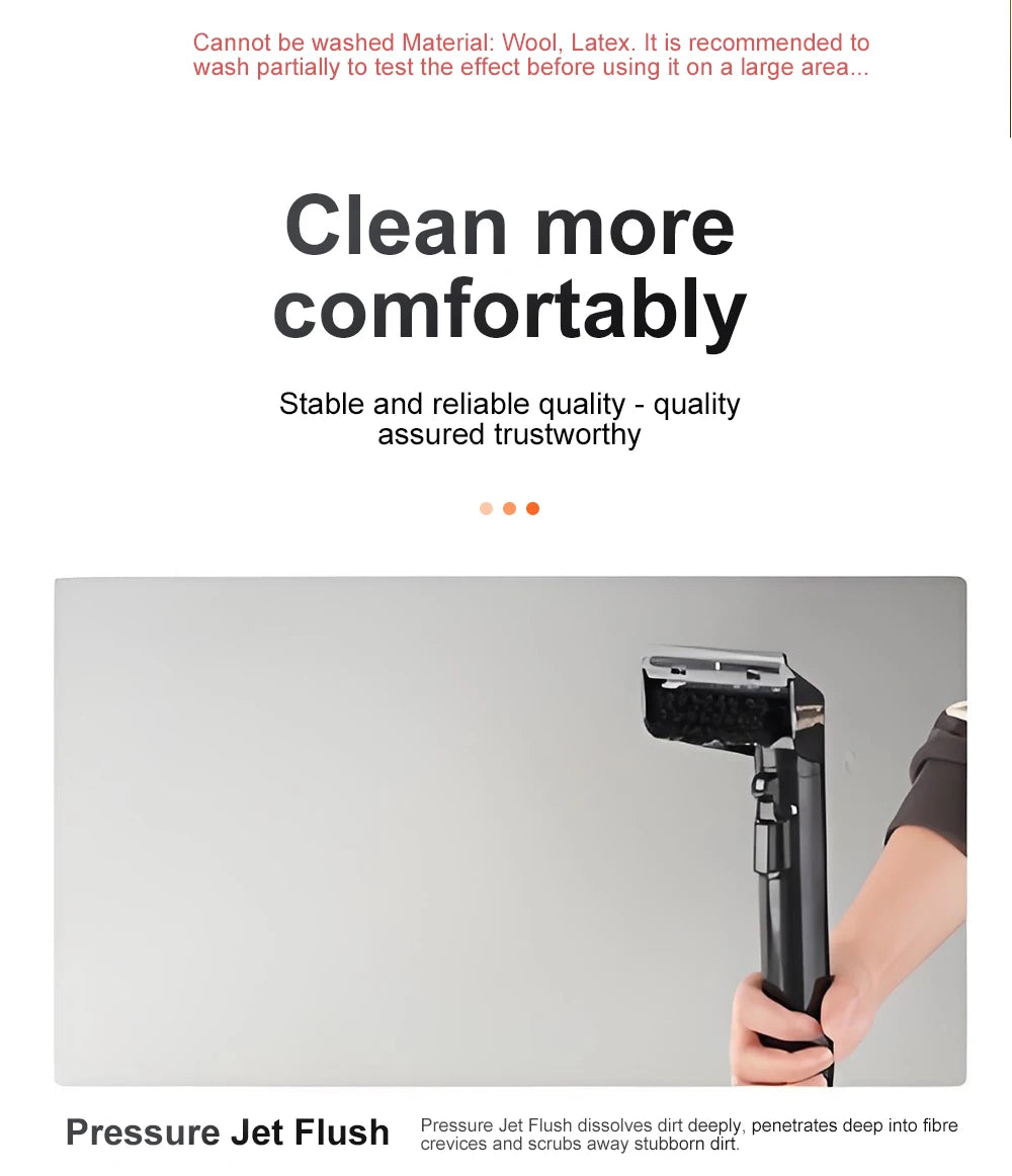 Tungfull All-in-One Carpet & Curtain Vacuum Cleaner — Multifunctional Fabric Cleaning Machine for Sofa, Vacuuming & Washing