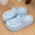 Unisex Closed-Toe Hole Shoes – Non-Slip Thick Soft Sole Beach Sandals