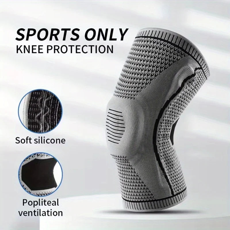 Non-Slip Knee Support Brace — Elastic Compression Sleeve for Arthritis, Sports & Joint Pain