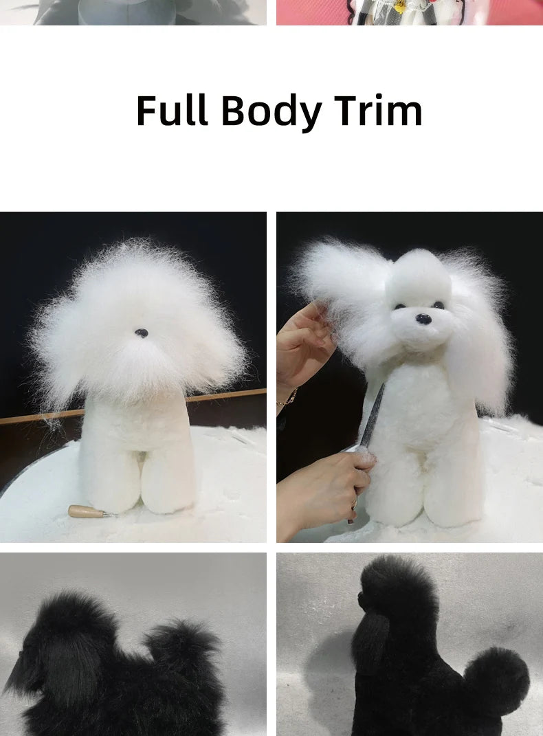 Full-Body Poodle Grooming Practice Model
