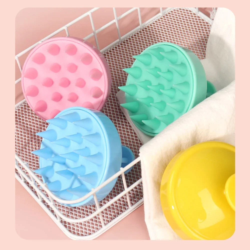 Silicone Scalp Massage Comb — Hair Growth Shampoo Brush