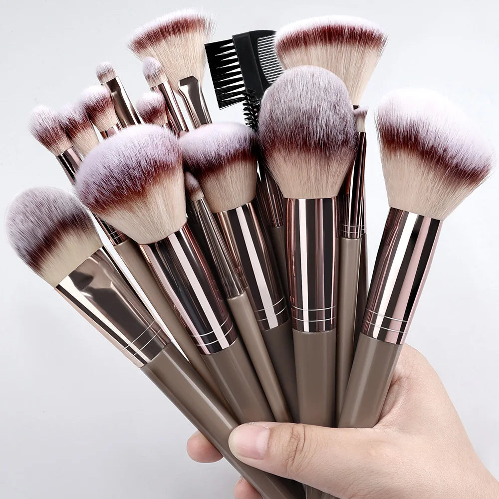 Super Soft Detail Makeup Brush Set — Blush, Highlighter, Foundation & Eyeshadow