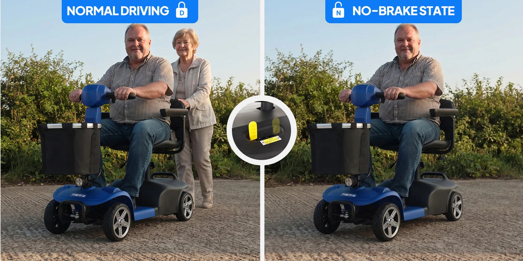 Foldable 4-Wheel Mobility Scooter – 250W, 10-Mile Range