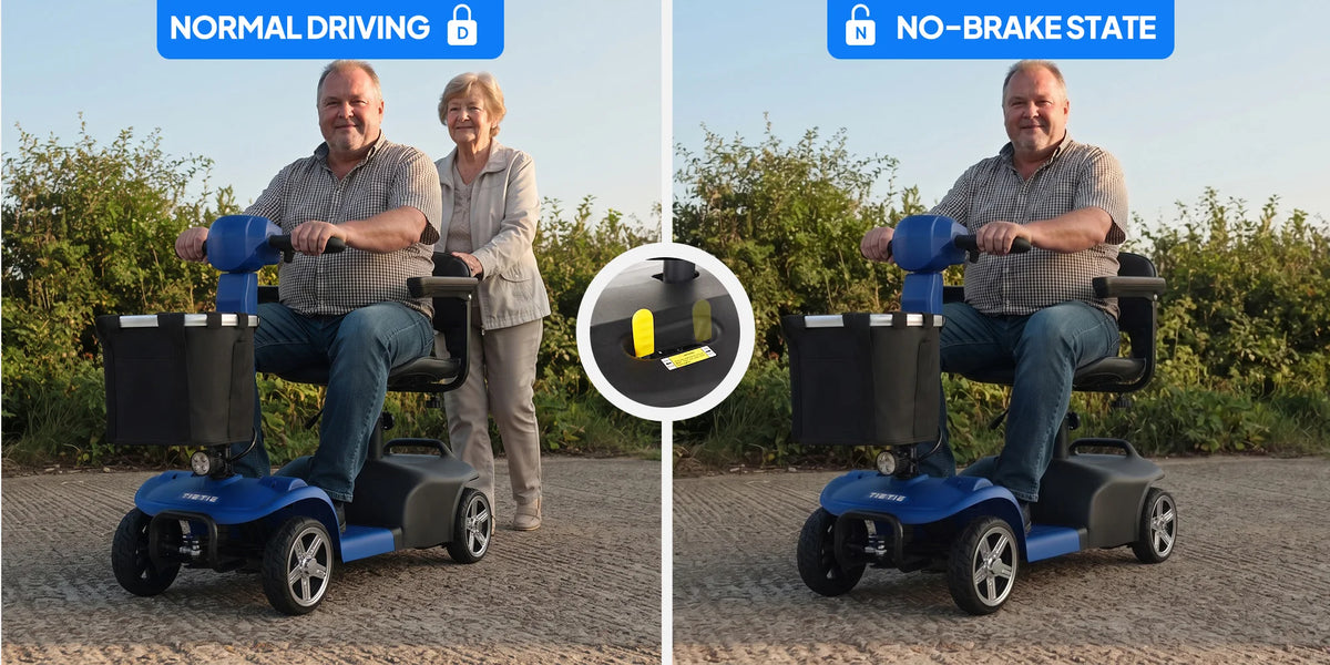 Foldable 4-Wheel Mobility Scooter – 250W, 10-Mile Range