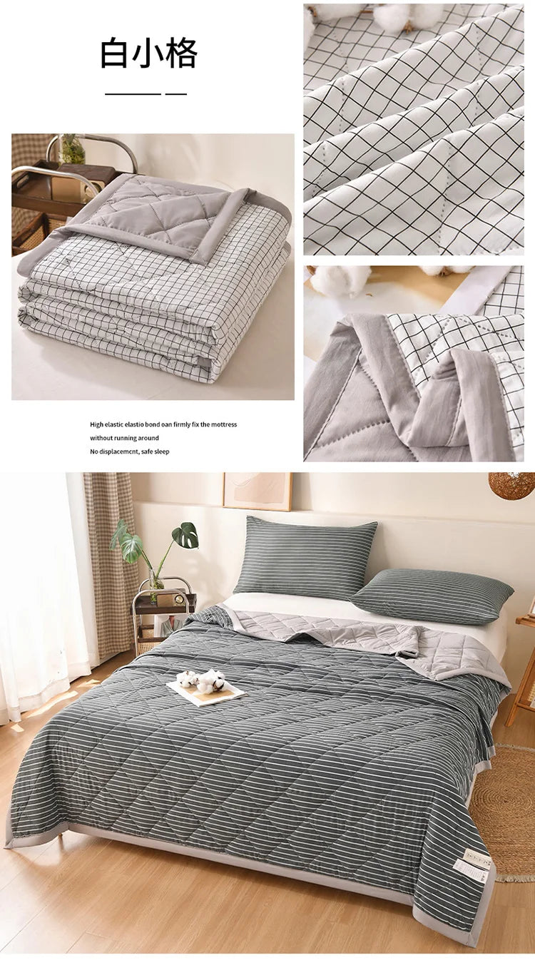 Summer Thin Comforter – Soft Air-Conditioned Quilt, Machine Washable, Single to Double