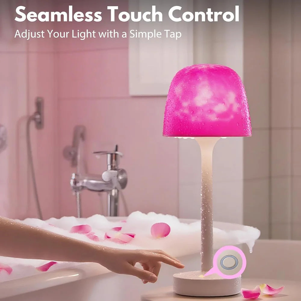 Water Ripple Lamp – Rechargeable RGB & Touch