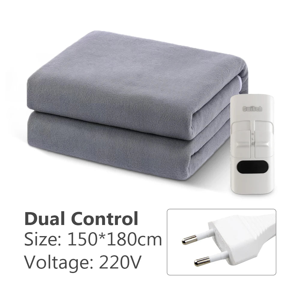 220V Electric Blanket – Thickened Thermostat Heating Blanket, Winter Body Warmer, Multiple Sizes