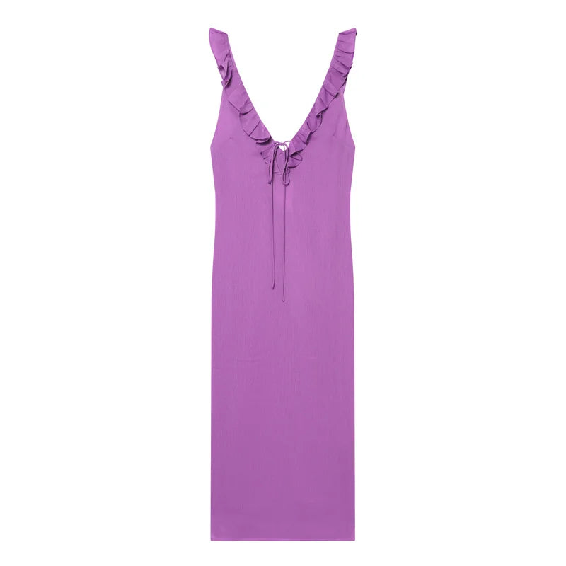 Ruffled Wrinkled Chic Personality Dress — Casual Spring Summer Women's Fashion Dress