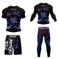 MMA BJJ Rash Guard 3D Print Compression T-Shirt & Pants – Durable Boxing Jogging Tracksuit