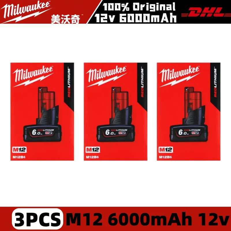 Milwaukee M18 6Ah Replacement Battery – 18V Lithium-Ion Rechargeable for M18 Cordless Power Tools