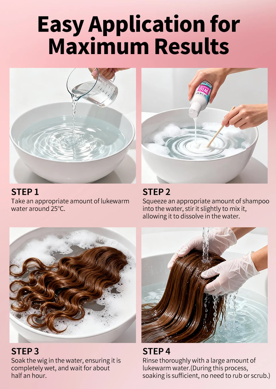 SEVICH Professional Wig Hair Care Products Wig Smoothing Keratin Hair Mask Oil Control Deep Cleansing Wig Shampoo Wig Care Spray
