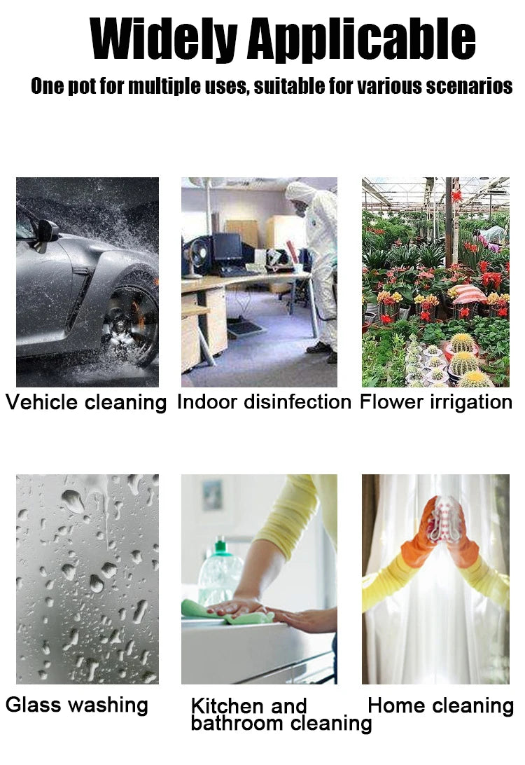 1.2L Hand-Held Air Pressure Spray Bottle – Car Wash, Garden & Home Cleaning Sprayer