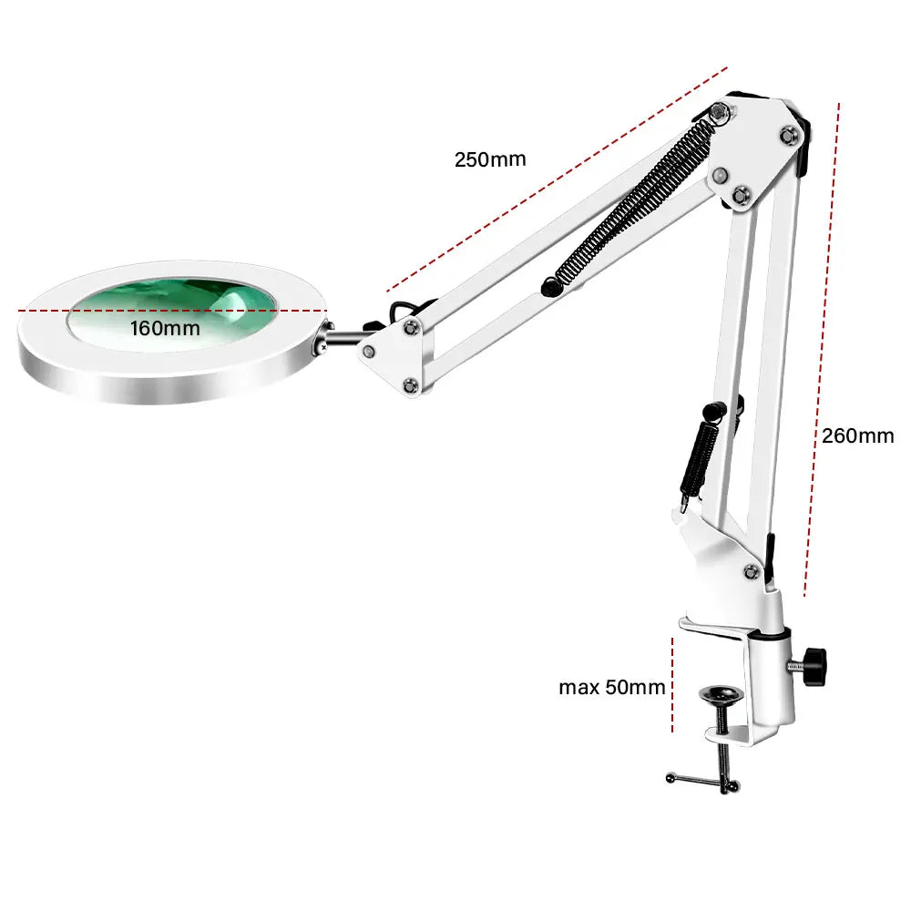 72-LED Illuminated Magnifier with 3-Color Lighting