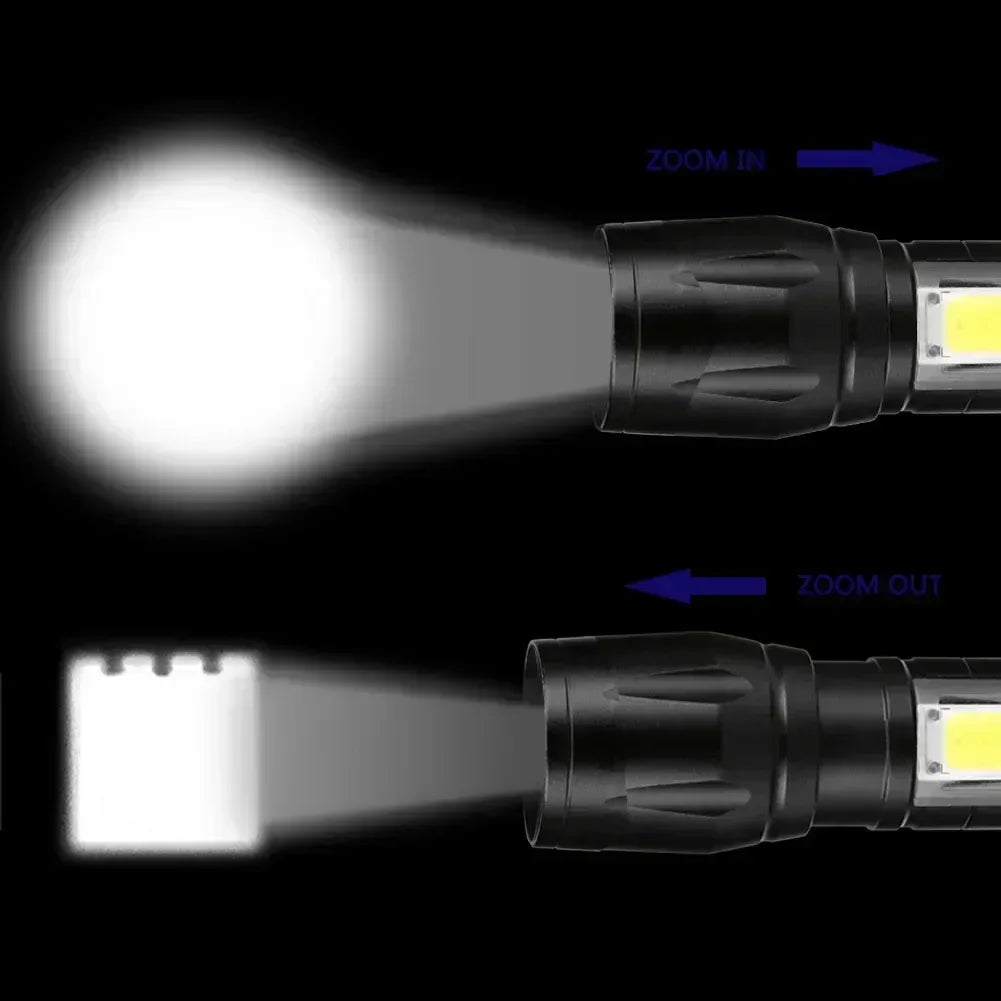 100000LM Super Bright Rechargeable LED Flashlight – Long Range Waterproof Camping Torch