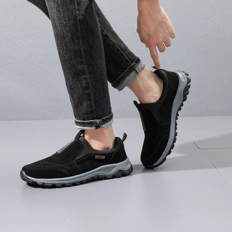 Men's Mesh-Lined Slip-On Casual Sneakers