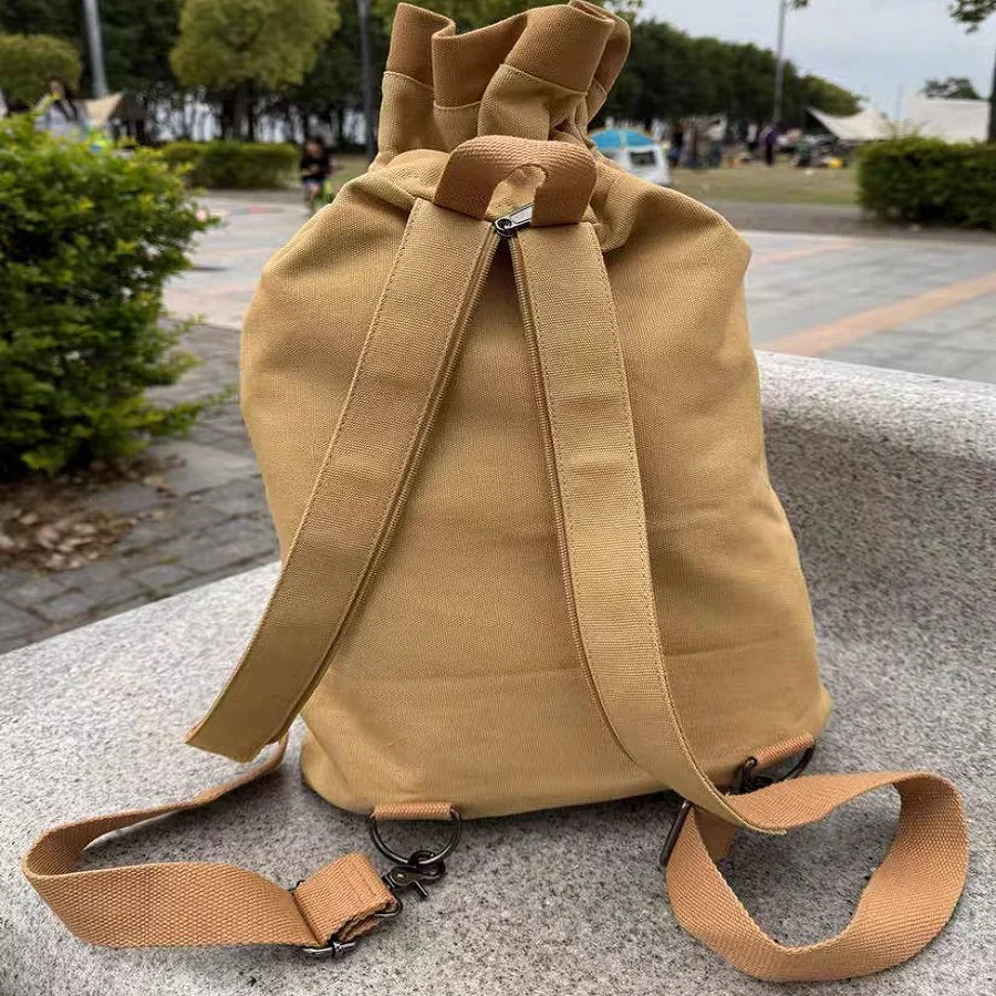 Monster Hunter Airou Cat Drawstring Canvas Backpack – Anime Japanese Schoolbag