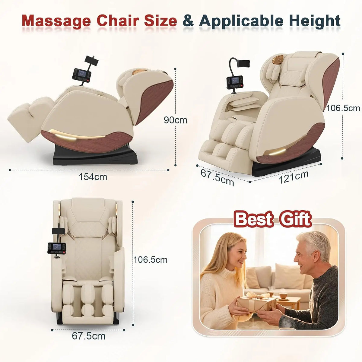 Full Body Massage Chair with Heat & Zero Gravity Recline