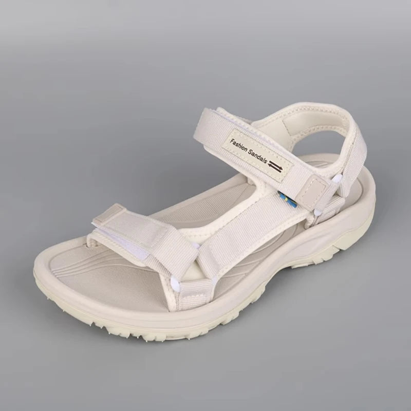 Women's Non-Slip Flat Beach Sandals – Breathable Casual Walking Shoes
