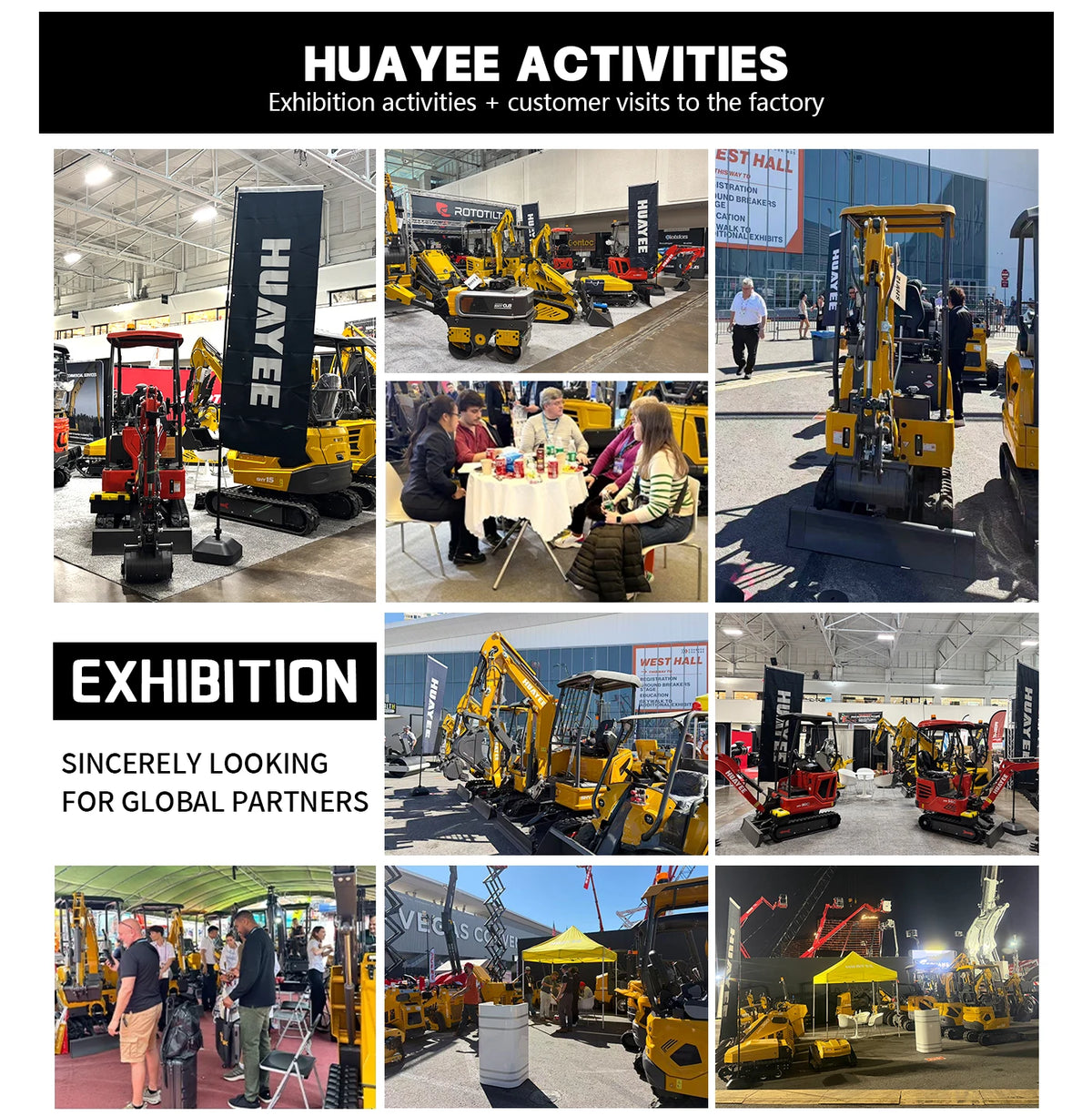 Huayee Kubota Compact Wheel Loader – 14HP Multifunctional Skid Steer for Construction & Home