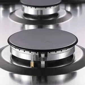 Stainless Steel 2-Burner Gas Hob – Automatic Flame Protection, Dual Fuel Natural Gas/Propane, Built-in or Freestanding, 2400W