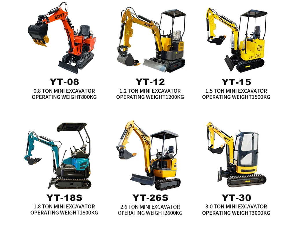 2 Ton Crawler Mini Excavator – Euro 5 / EPA / CE Certified with Multi-Tool Support