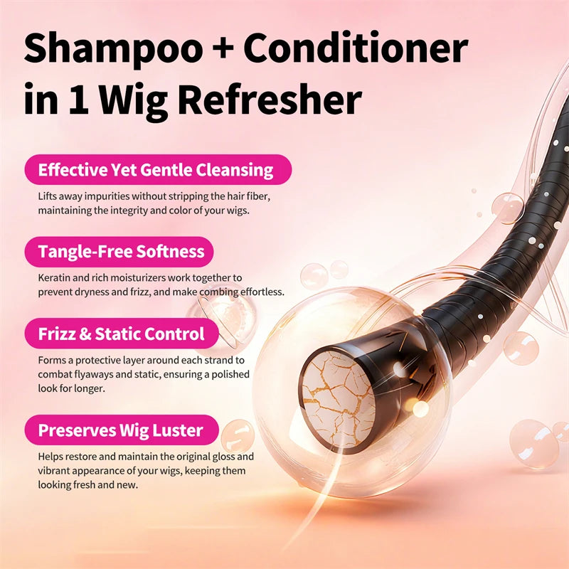 SEVICH Professional Wig Hair Care Products Wig Smoothing Keratin Hair Mask Oil Control Deep Cleansing Wig Shampoo Wig Care Spray