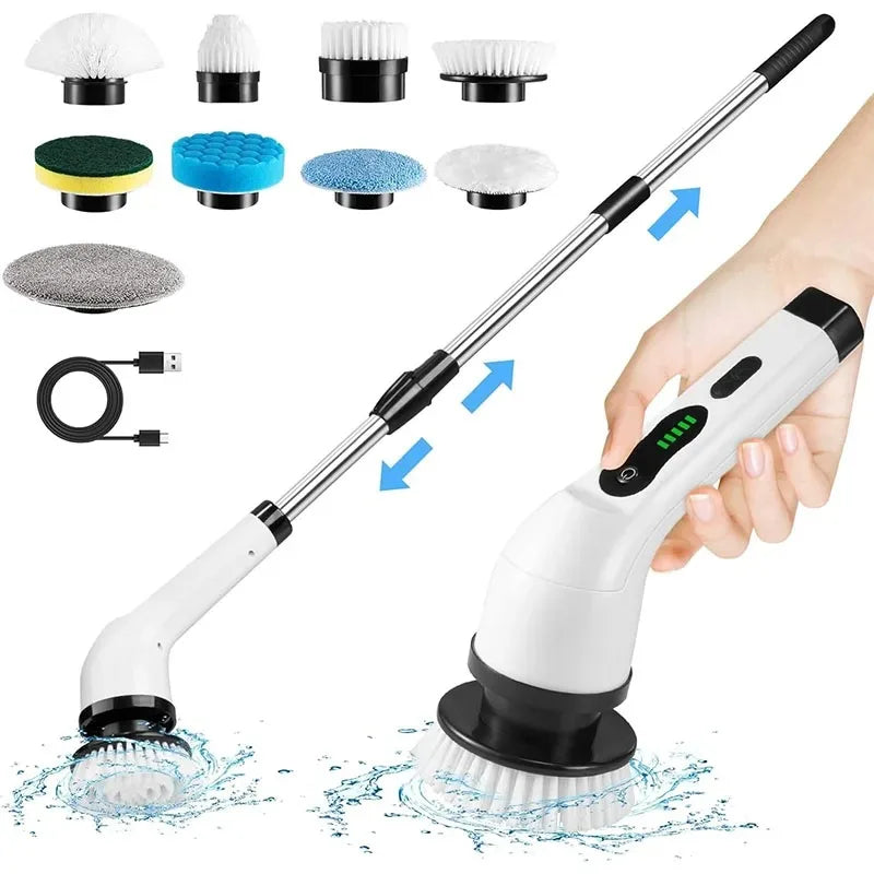 Cordless Electric Spin Scrubber – Rechargeable Power Brush for Kitchen, Bathroom, Toilet & Tile Grout