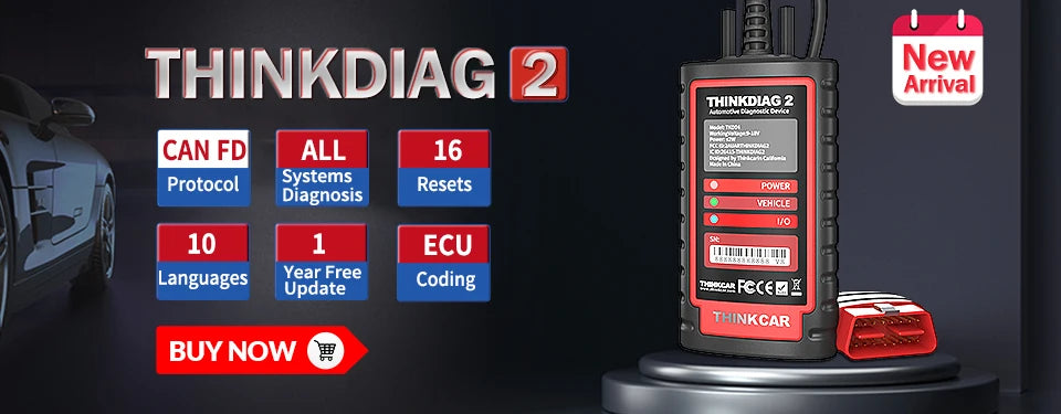 THINKCAR Thinkdiag 2 OBD2 Scanner — Full System Diagnostic Tool for All Car Brands