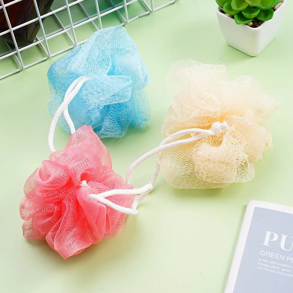 Soft Mesh Foaming Bath Sponge Ball – Exfoliating Body Scrubber & Skin Cleaner