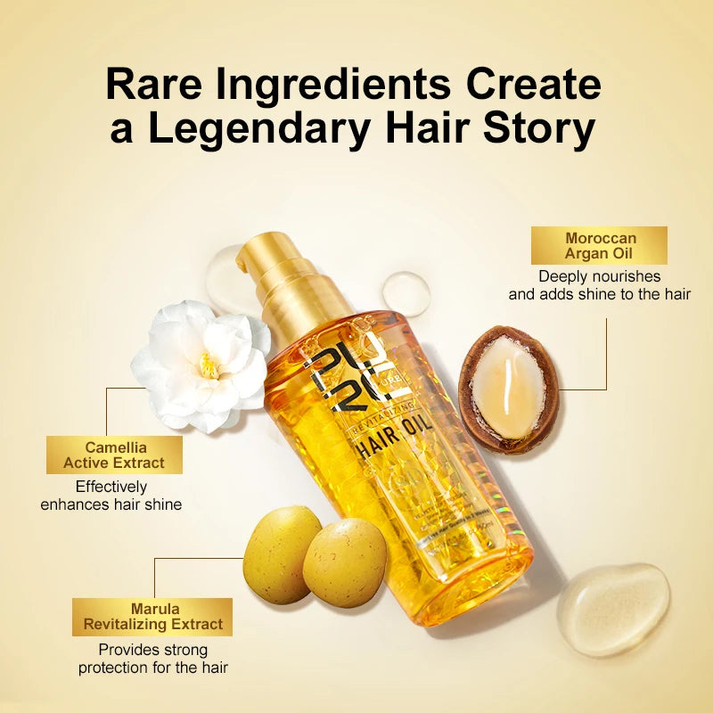 PURC Smoothing Argan Oil Hair Care Nourishing Soft Repair Damaged Frizz Hair Serum Scalp Treatment Hair Care Products