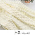 Super Soft Bean Velvet Plush Fabric – DIY Sewing Material for Baby Blankets, Dolls & Bedding, 0.5m–1m