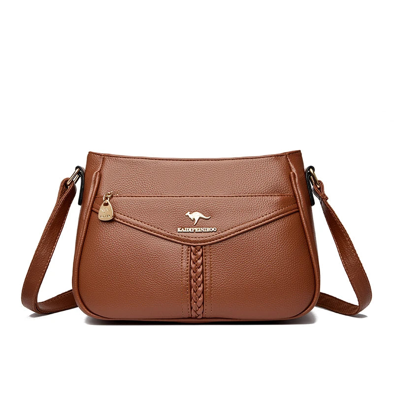 VANDERWAH Luxury PU Flap Shoulder Bag – Letter & Sequin Designer Crossbody Handbag for Women