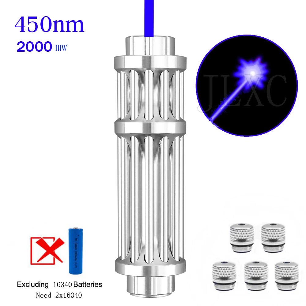 High-Power Adjustable Focus Laser Pointer – Star Pattern & Single-Point LED Pen