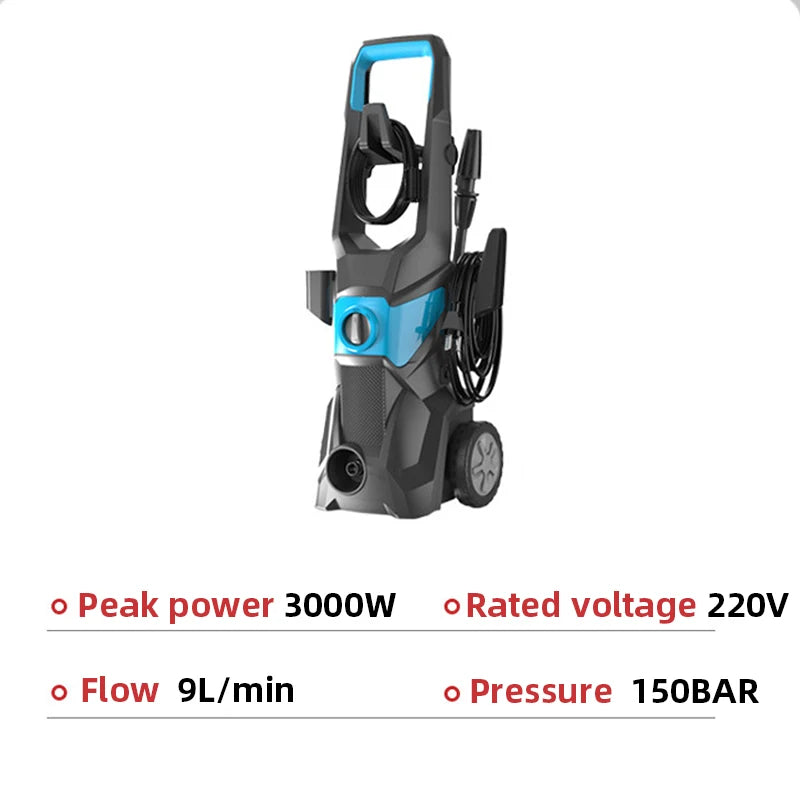Electric Pressure Washer for Cars – 220V, Hose Options