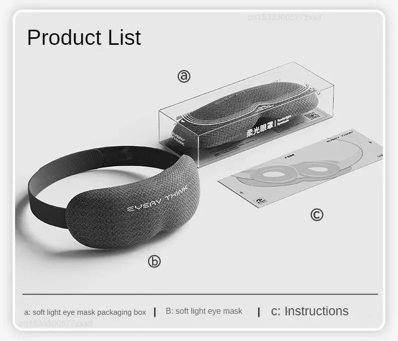 3D Stereoscopic Sleep Eye Mask – Adjustable, Breathable, Light-Blocking for Travel & Home