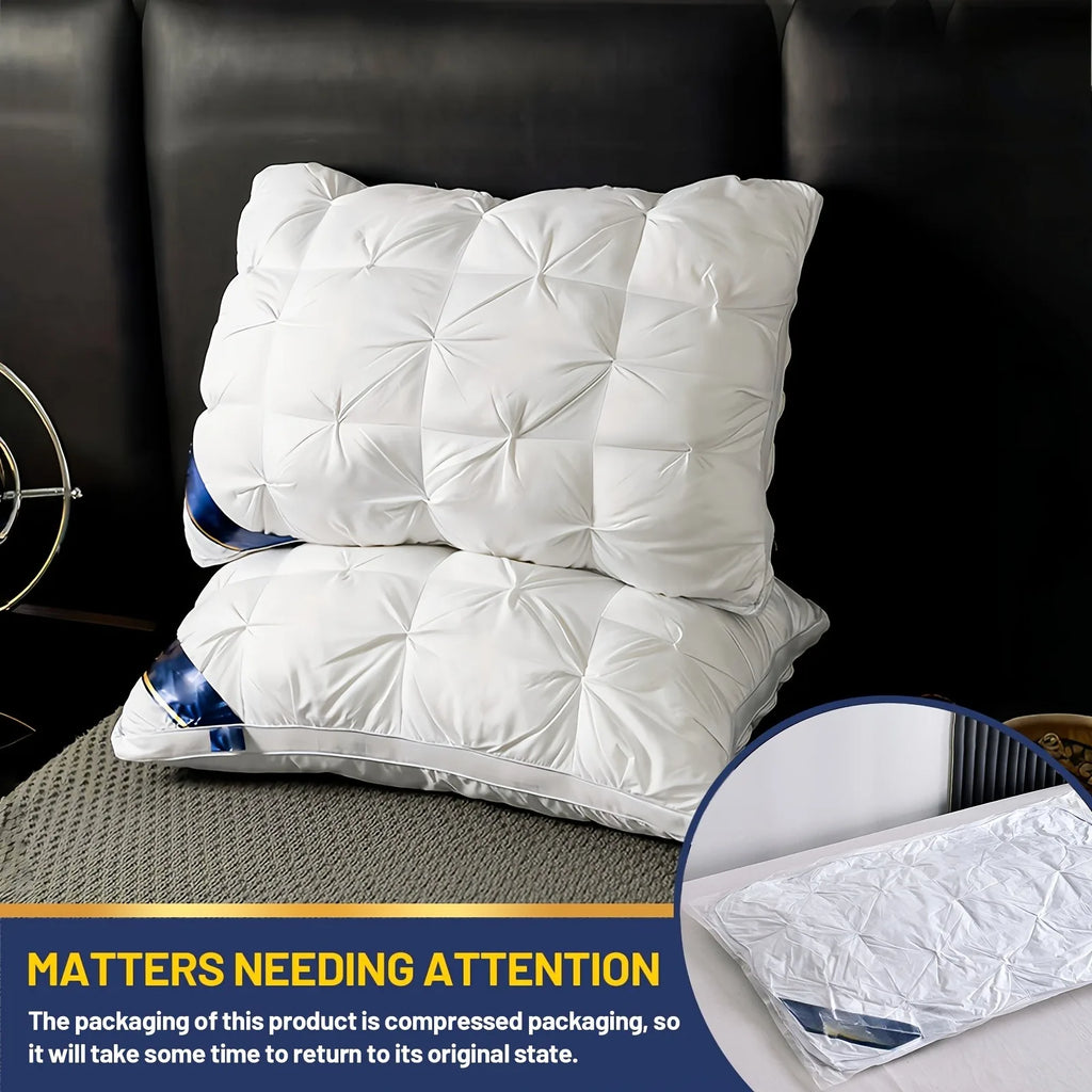 Hotel-Quality Cervical Pillow Insert – High & Low Profile, Washable, Standard Size 48x74cm