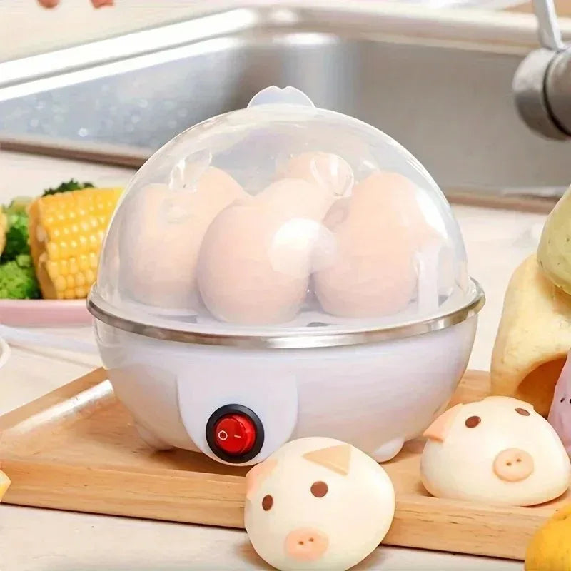 7-Egg Double Layer Electric Egg Steamer – Boiling, Poaching & Custard Breakfast Maker