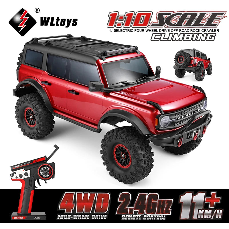 WLtoys 104020 1/10 Scale Professional 4WD RC Off-Road Crawler – 45 Min Runtime Upgrade