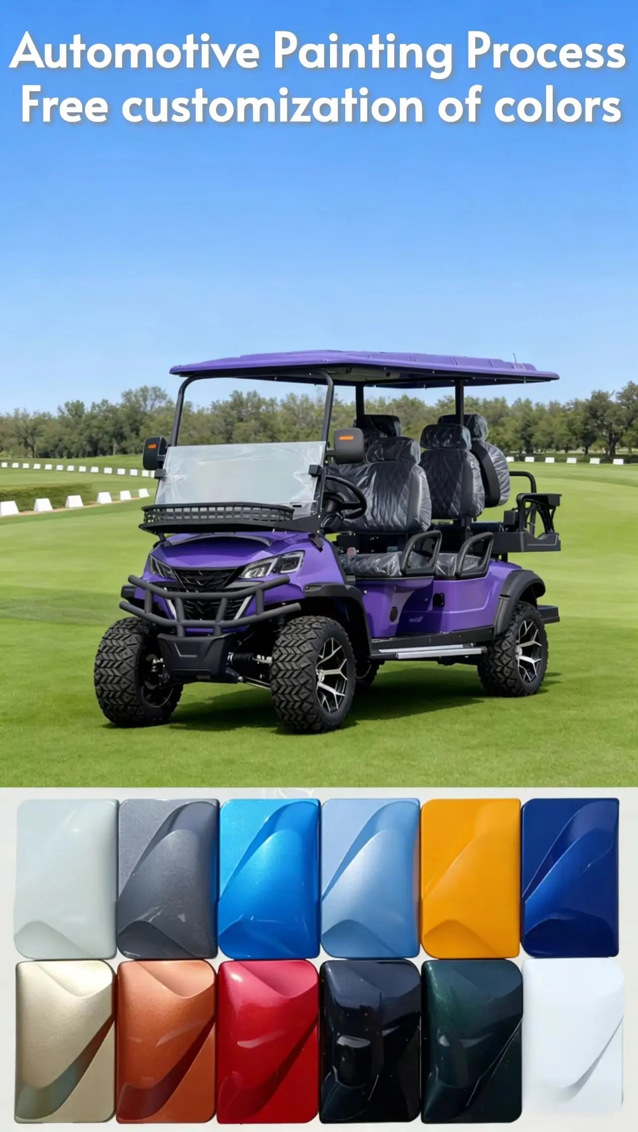 Airo The Most Popular 8-seater Electric Golf Carts in the United States, 6+2-seater Sightseeing Carts, and 8-seater Golf Carts