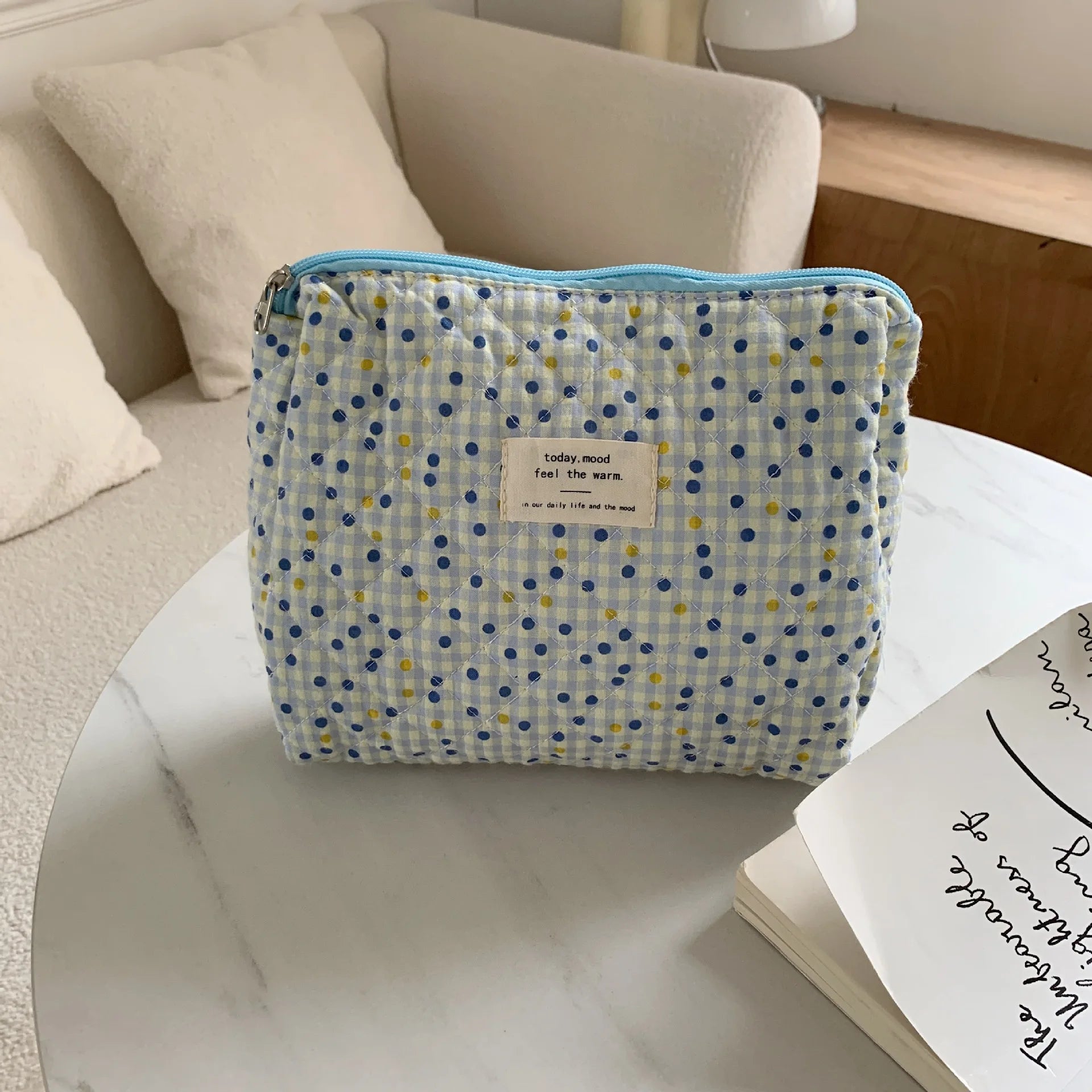 Large Capacity Cosmetic Clutch Bag – Women's Travel Makeup Storage Bag with Zipper